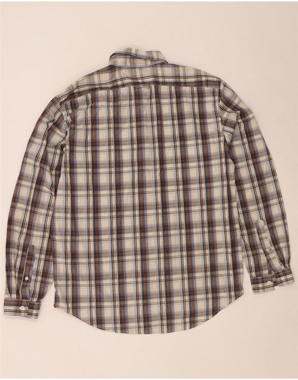 Dockers herreskjorte str. 42/44 Large brun ternet bomuld