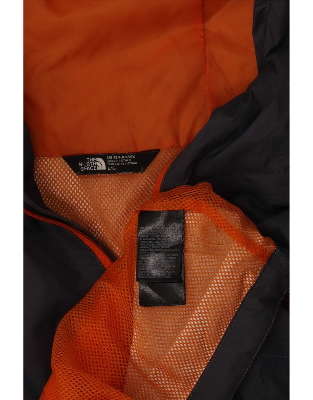 The North Face Regnjakke med hætte til mænd UK 40 Stor Grå Nylon