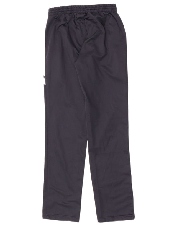 Asics Boys Graphic Tracksuit Trousers 11-12 Years Navy Blue Colourblock