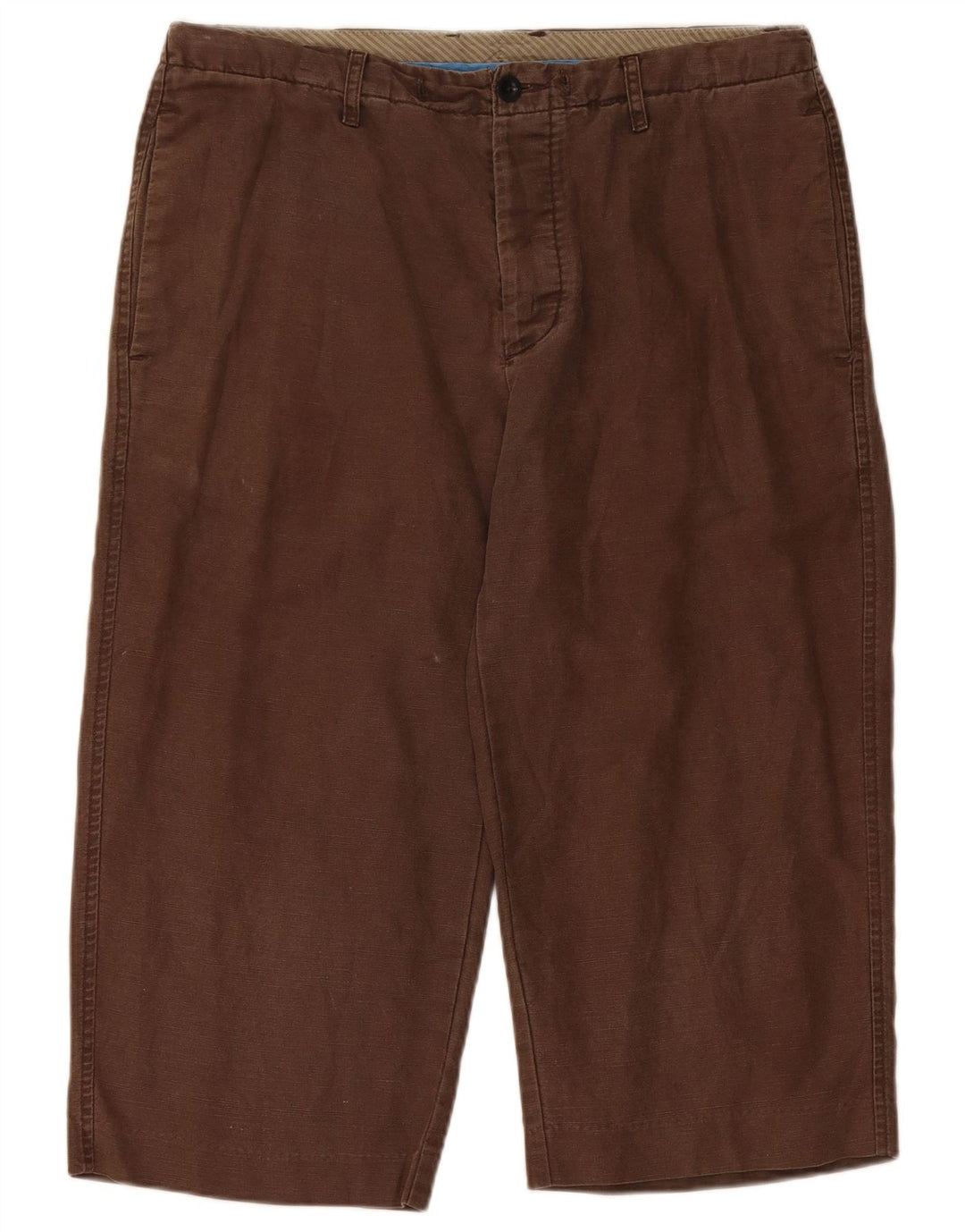 Gap Herre Regular Loose Fit Bermuda Shorts Medium W32 Brown Linen