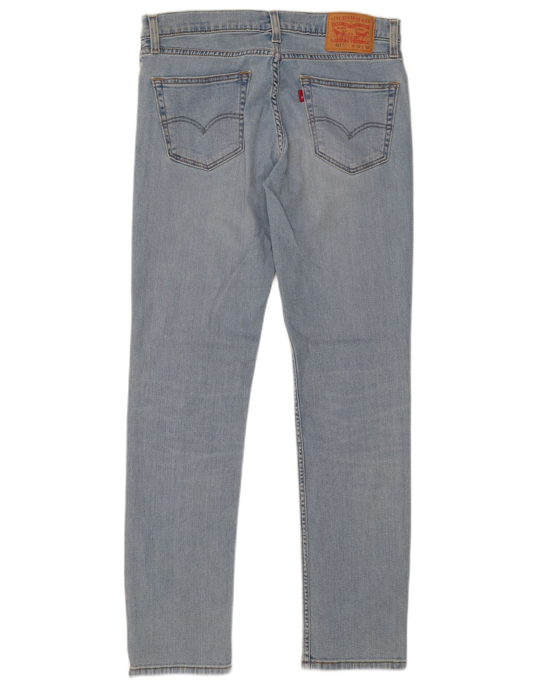LEVI'S Dame 511 Slim Jeans W32 L32 Blå Bomuld