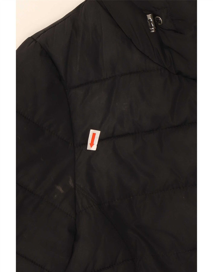 French Connection Polstret hættejakke til kvinder UK 10 Lille sort polyester