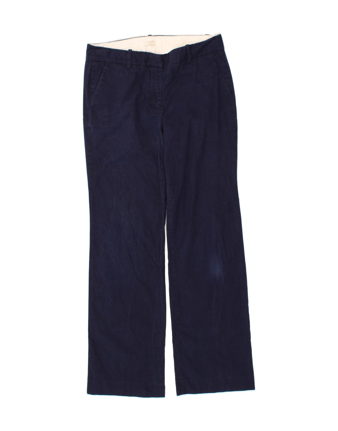 J. CREW Womens Stretch Chino Trousers US 8 Medium W30 L32 Navy Blue Vintage J. Crew and Second-Hand J. Crew from Messina Hembry 