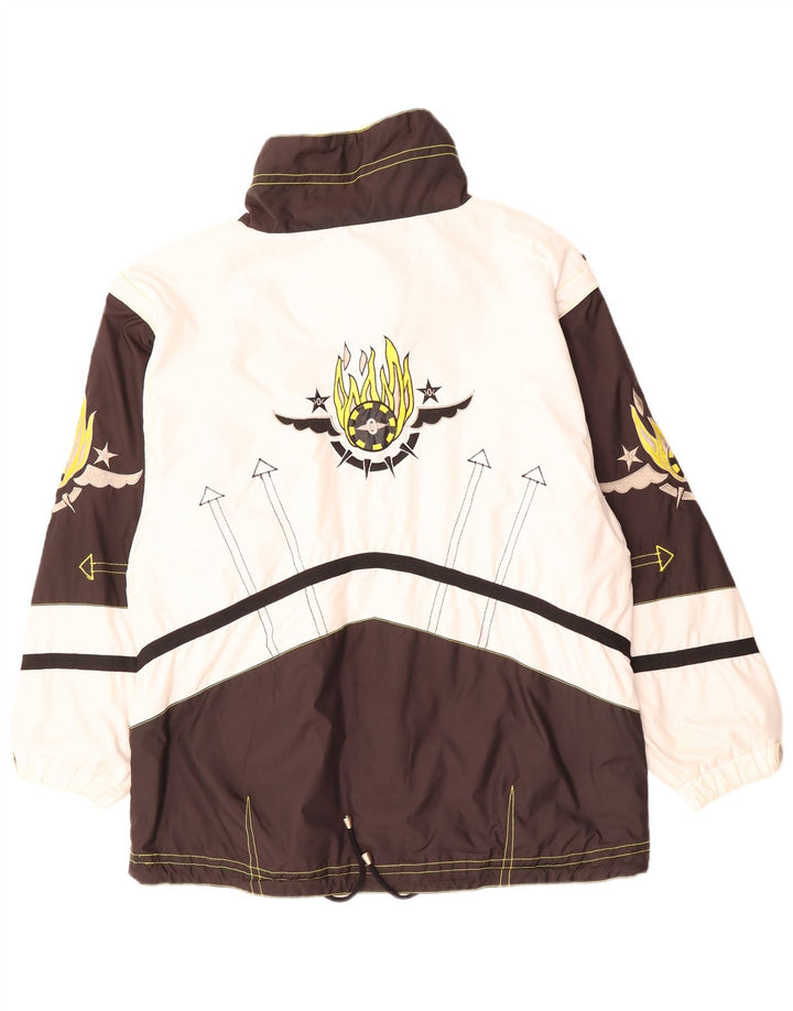 Killtec Herre grafisk regnjakke UK 40 Large White Colourblock Polyester