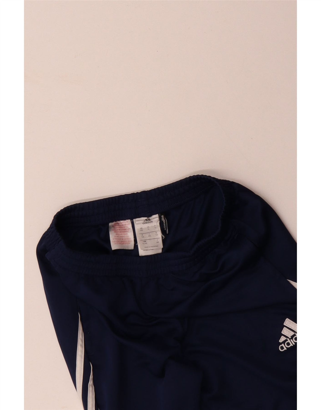 ADIDAS drenge Climalite træningsdragt bukser 13-14 år blå polyester