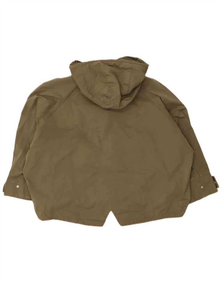 Zara Dame Hætte Oversized Parka Jacket UK 14 Medium Khaki