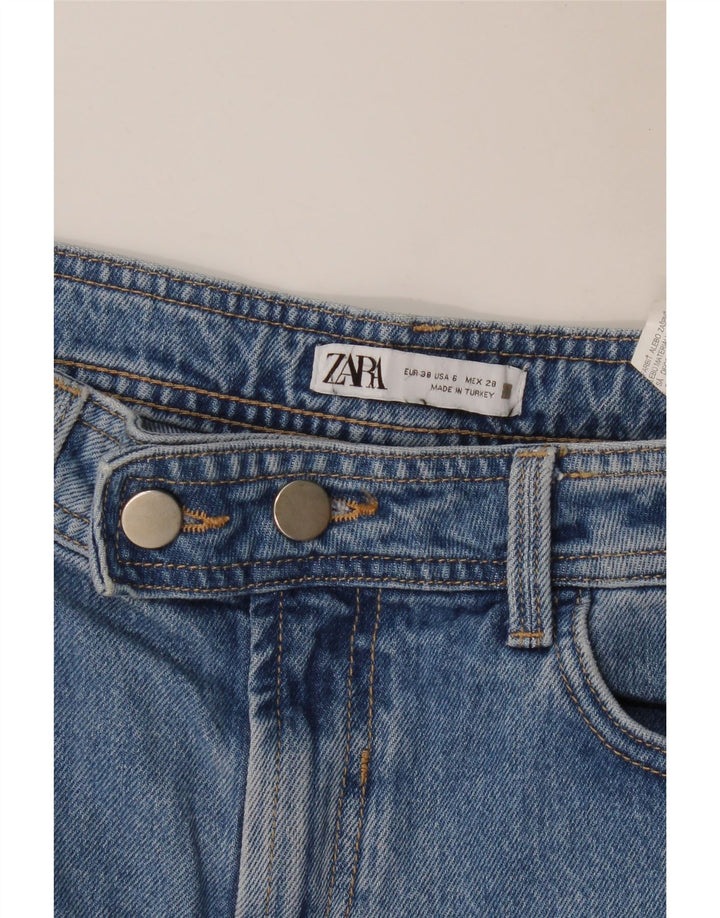 Zara Dame Bootcut Jeans EU 38 Small W28 L32 Blå
