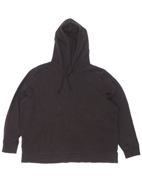 Marks & Spencer Dame Hættetrøje Jumper UK 22 3XL Sort Bomuld