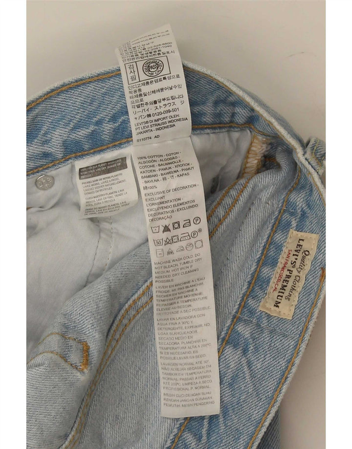 Levi's Herre 501 Straight Jeans W31 L30 Blå Bomuld