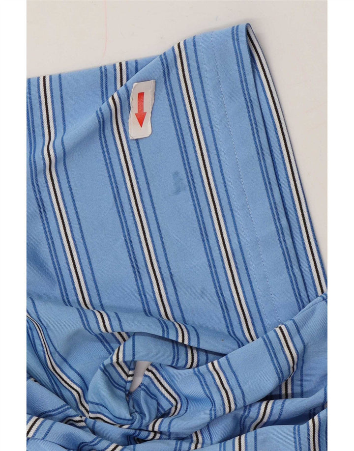 Adidas Poloskjorte til mænd, stor blå stribet polyester