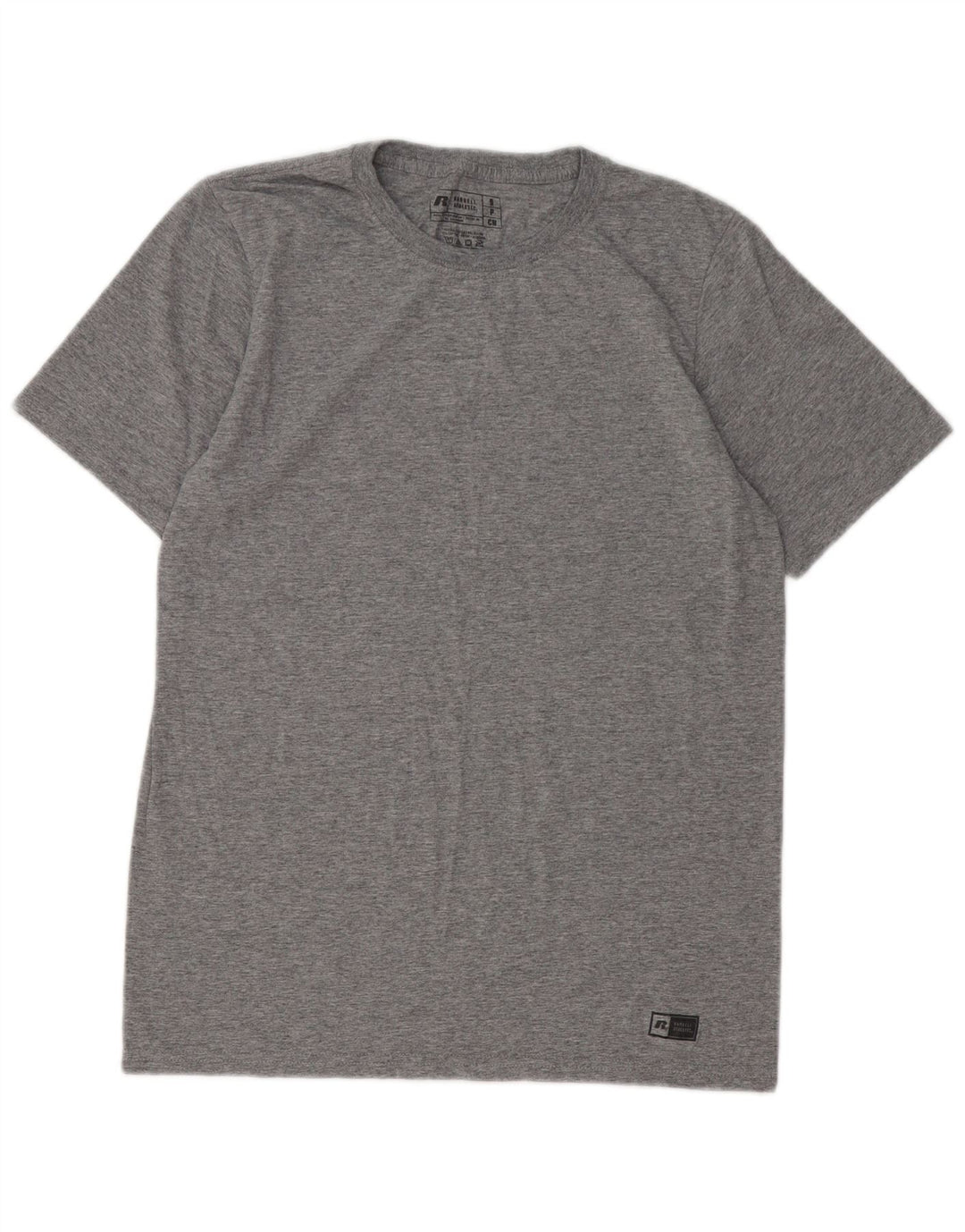 RUSSELL ATHLETIC Herre T-Shirt Top Lille Grå Flecked Polyester