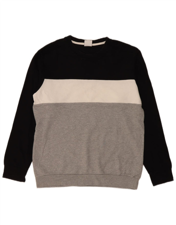 Zara Sweatshirt til mænd Stor flerfarvet Colourblock Bomuld