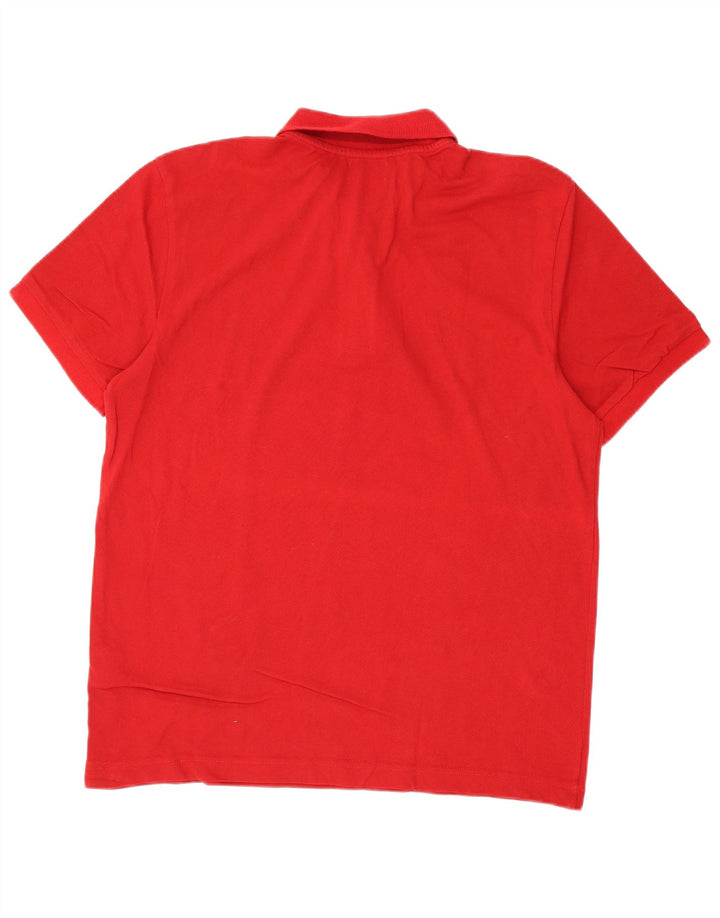 Kappa herre poloshirt XL rød bomuld