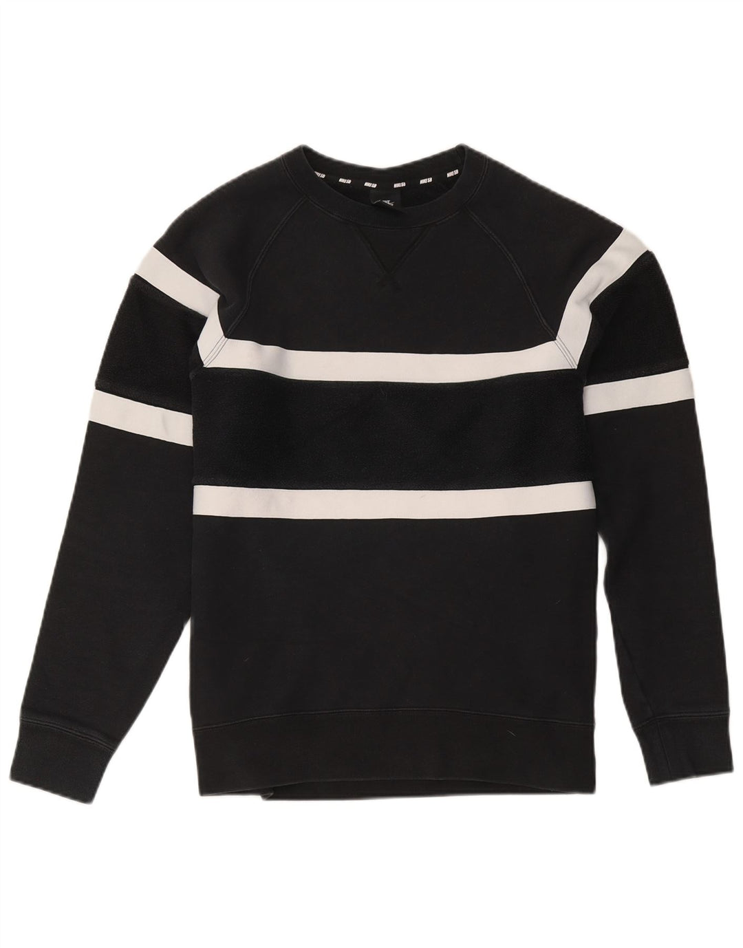 Nike Sweatshirt-trøje til mænd Small Black Colourblock Bomuld
