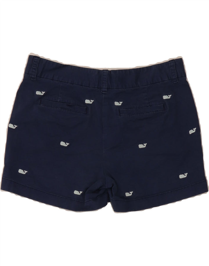 VINEYARD VINES Womens Chino Shorts US 4 Small W30  Navy Blue Spotted Vintage Vineyard Vines and Second-Hand Vineyard Vines from Messina Hembry 