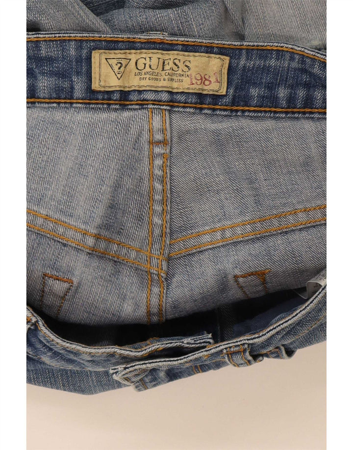 Guess Straight Jeans til mænd W32 L29 blå bomuld
