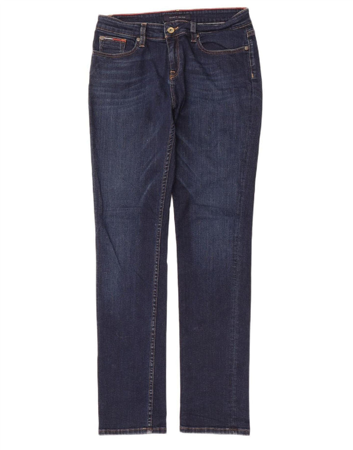 TOMMY HILFIGER Womens Slim Jeans W30 L32 Navy Blue Cotton