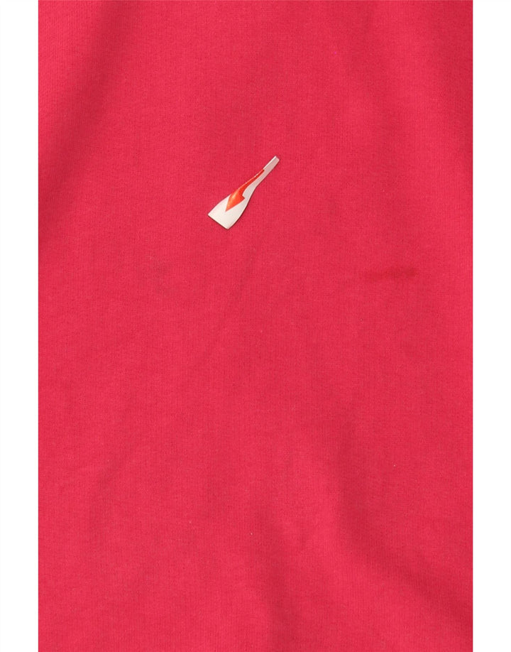 White Stuff Womens Zip Neck Sweatshirt Jumper UK 12 Medium Pink Bomuld