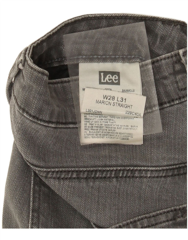 Lee Dame Marion Straight Jeans W28 L31 Grå Bomuld