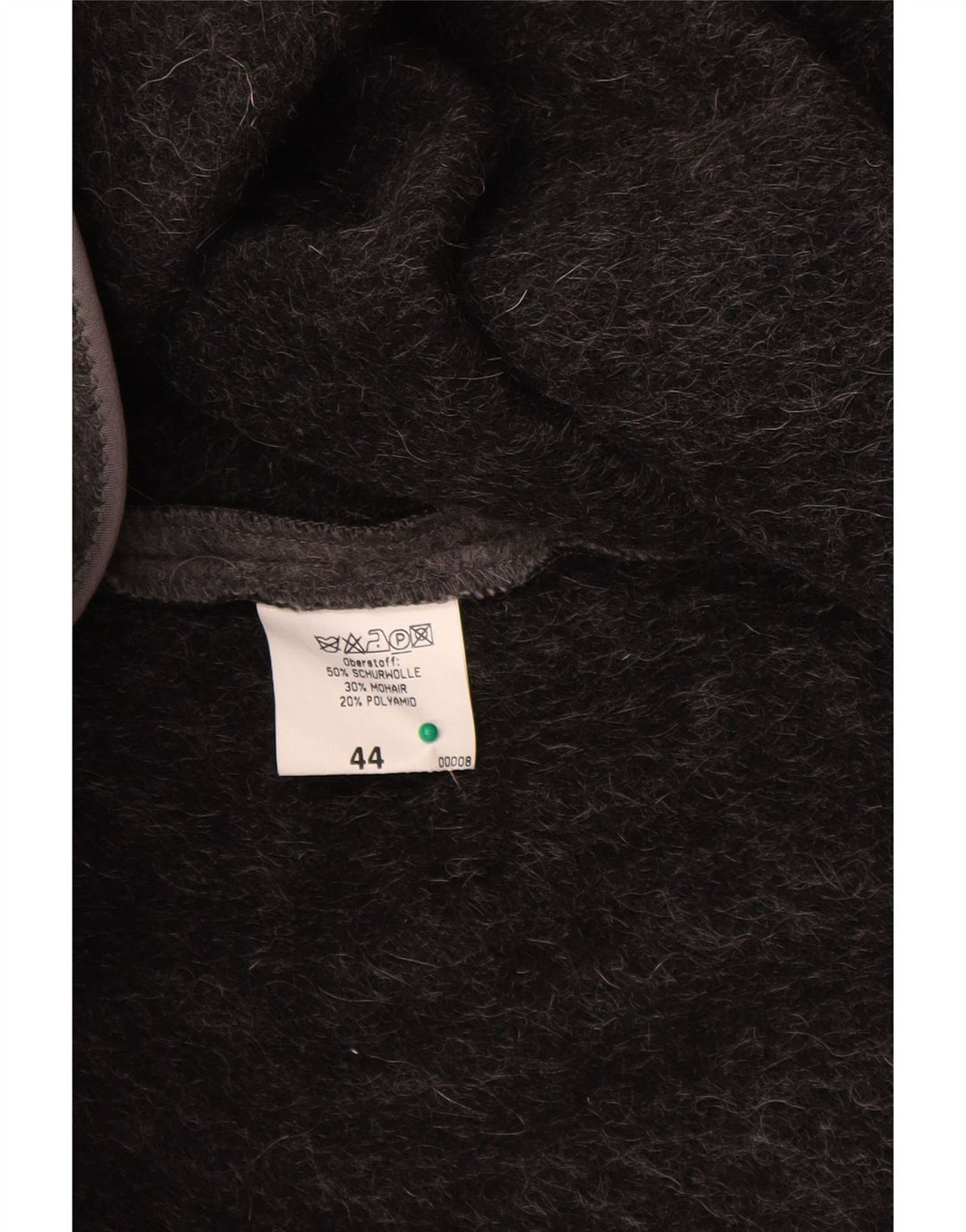 H.MOSER Dame Poncho Coat EU 44 XL Grå Uld