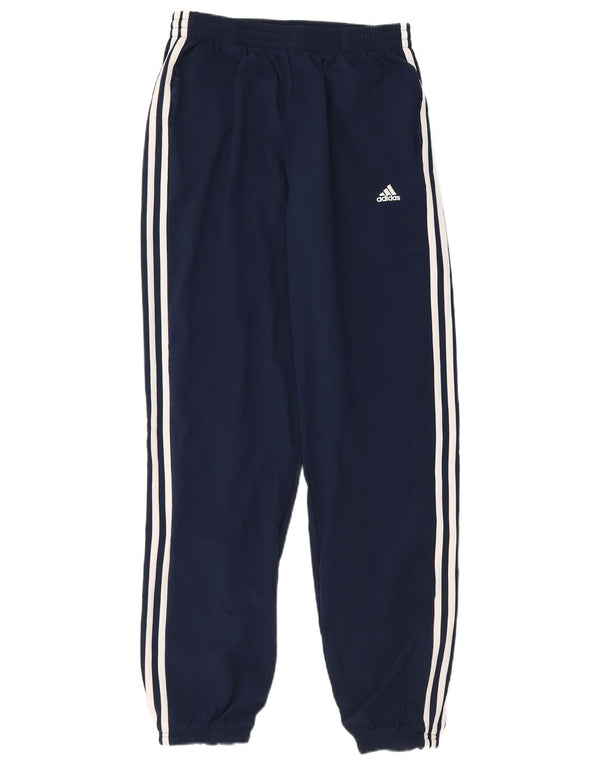 Adidas Drenge Træningsdragt Bukser Joggers 15-16 År Marineblå Polyester