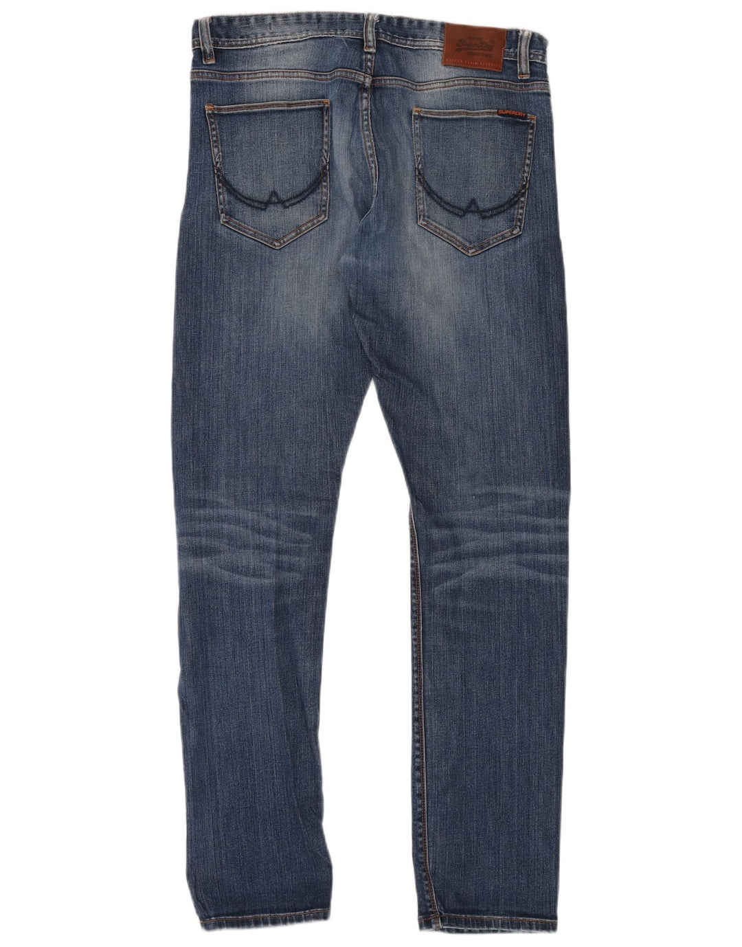 Superdry Herre Corporal Slim Jeans W34 L34 Blå Bomuld