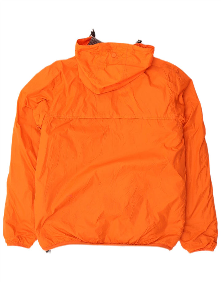 K-WAY Vendbar jakke med hætte til mænd UK 36 Lille grå polyamid