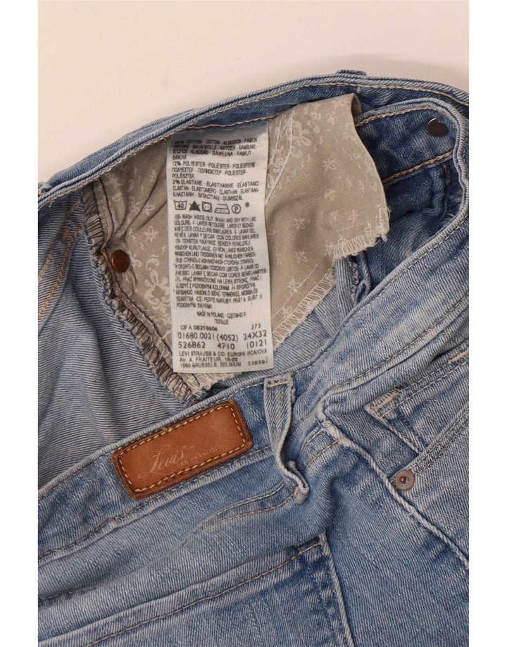 Levi's skinny jeans til kvinder W24 L32 blå bomuld