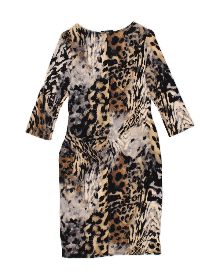 WALLIS Womens Bodycon Dress UK 10 Small Multicoloured Animal Print Vintage Wallis and Second-Hand Wallis from Messina Hembry 