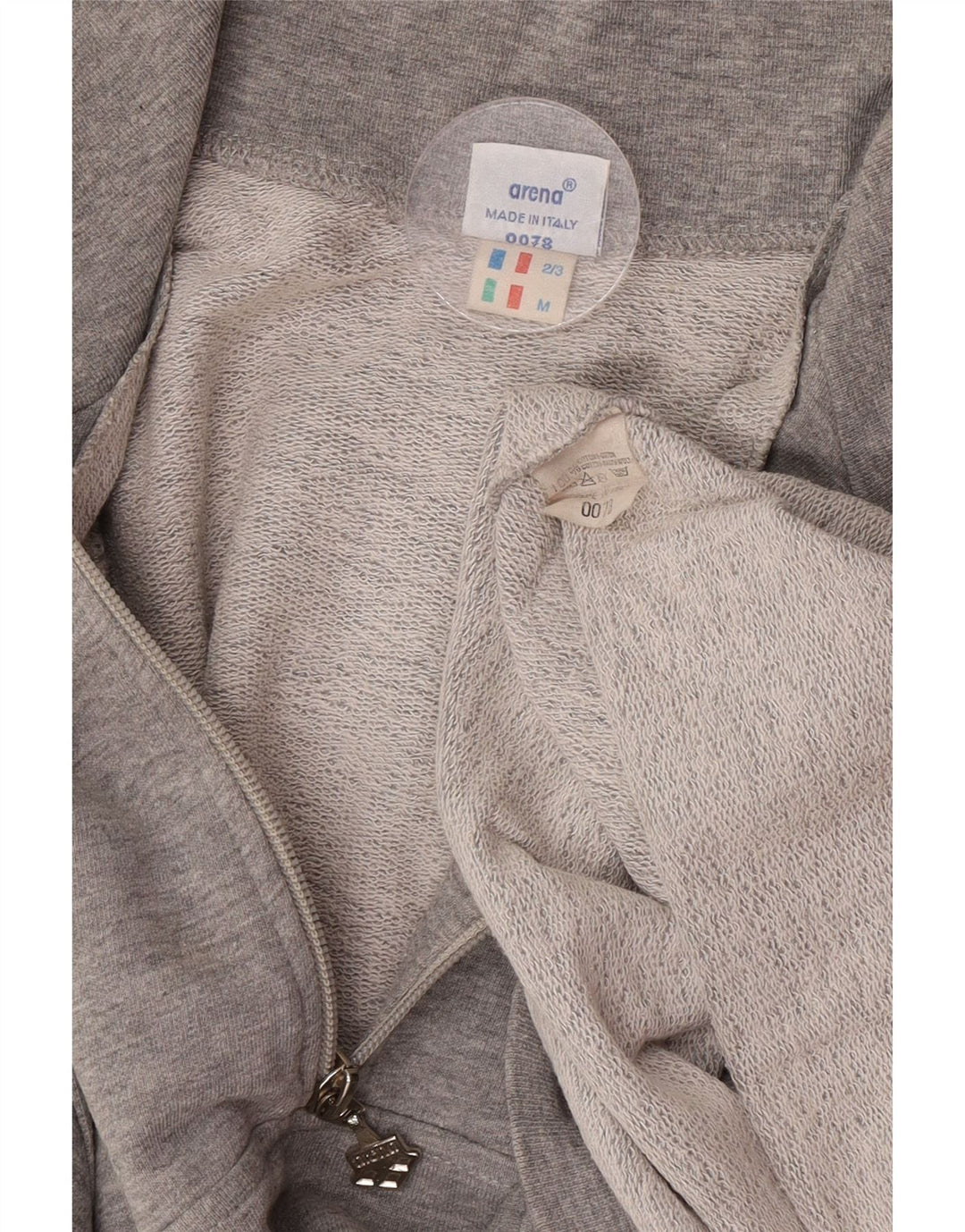 Arena Herre grafisk lynlås-hals sweater Jumper Medium Grå Colourblock