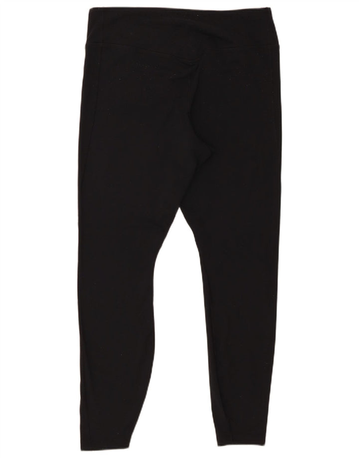 Nike Dame Dri Fit Leggings UK 18 XL Sort Nylon