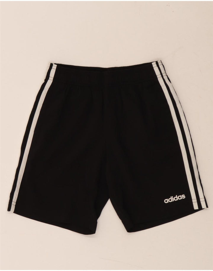 ADIDAS Boys Sport Shorts 9-10 Years Black Polyester Vintage Adidas and Second-Hand Adidas from Messina Hembry 
