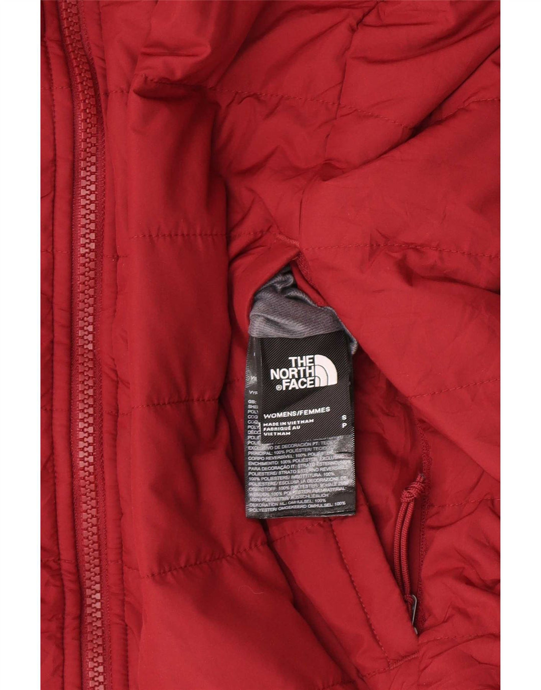 The North Face Womens Vendbar, polstret jakke UK10 Small Burgundy