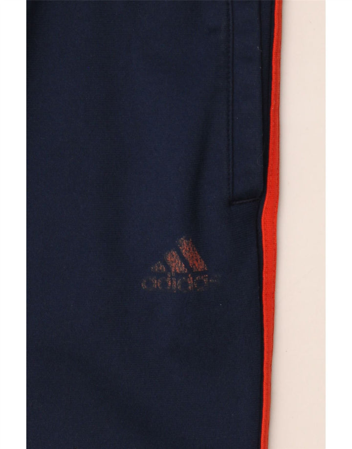 ADIDAS Træningsdragtsbukser til mænd UK 42/44 Large Navy Blue Polyester