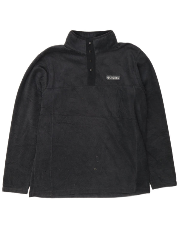 Columbia Herre Button Neck Fleece Jumper Medium Grey Polyester