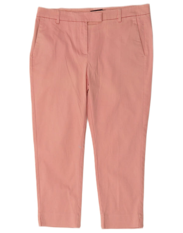 Marks & Spencer Dame Capri Bukser UK 14 Large W34 L23 Pink Bomuld