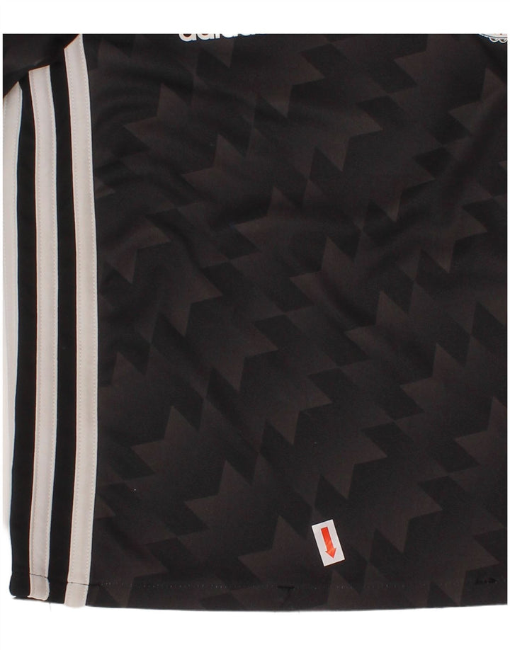 ADIDAS Boys Manchester United Grafisk T-Shirt Top 4-5 år Sort