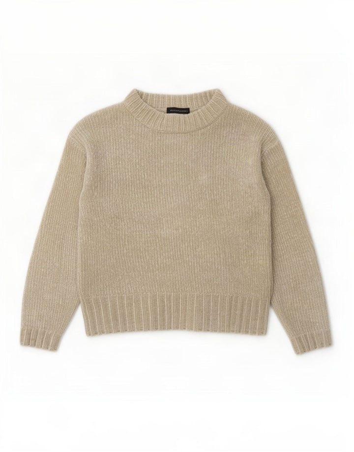 Marks & Spencer Dame Oversized Crew Neck sweater UK 10 Small Beige