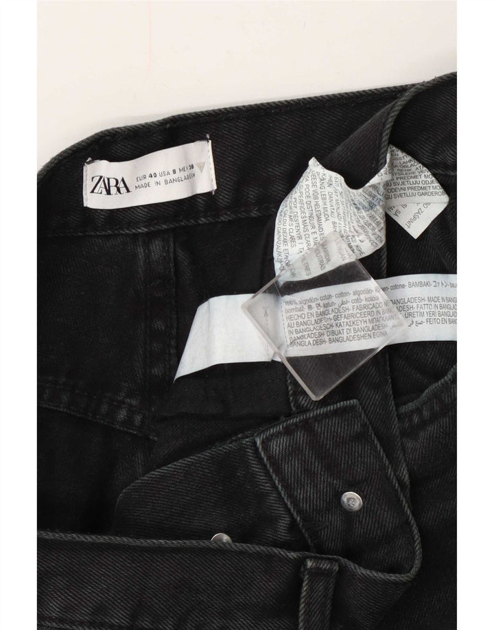 Zara Dame Straight Jeans EU 40 Medium W30 L29 Marineblå Bomuld
