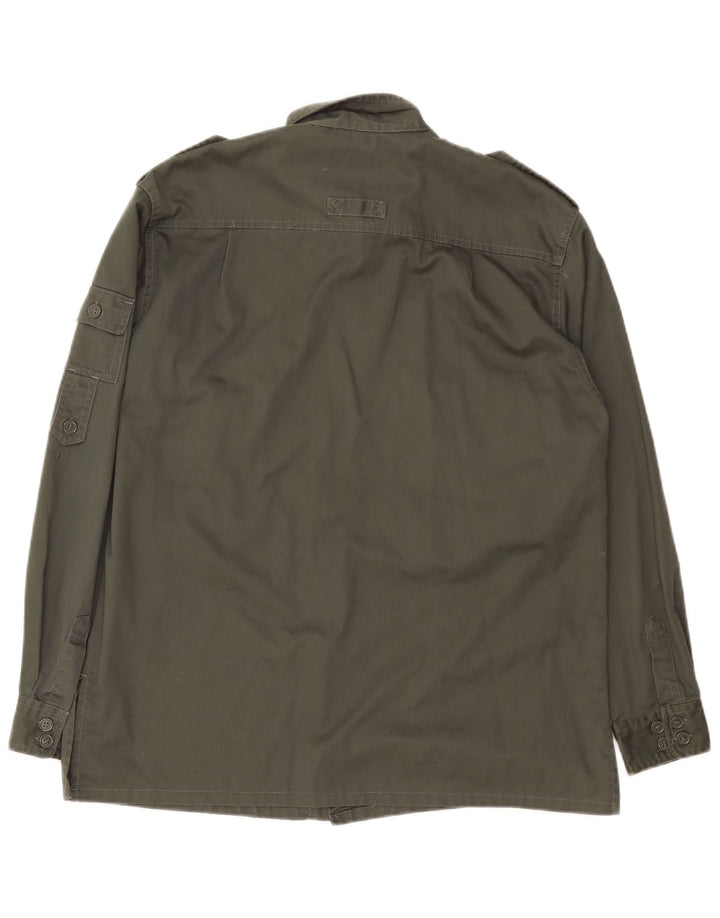 ESSE EMME Militærskjorte til mænd Medium Khaki Polyester