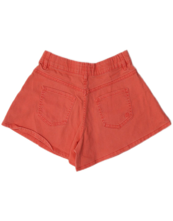 Benetton Piger Casual Shorts 10-11 år W24 XL Orange Bomuld