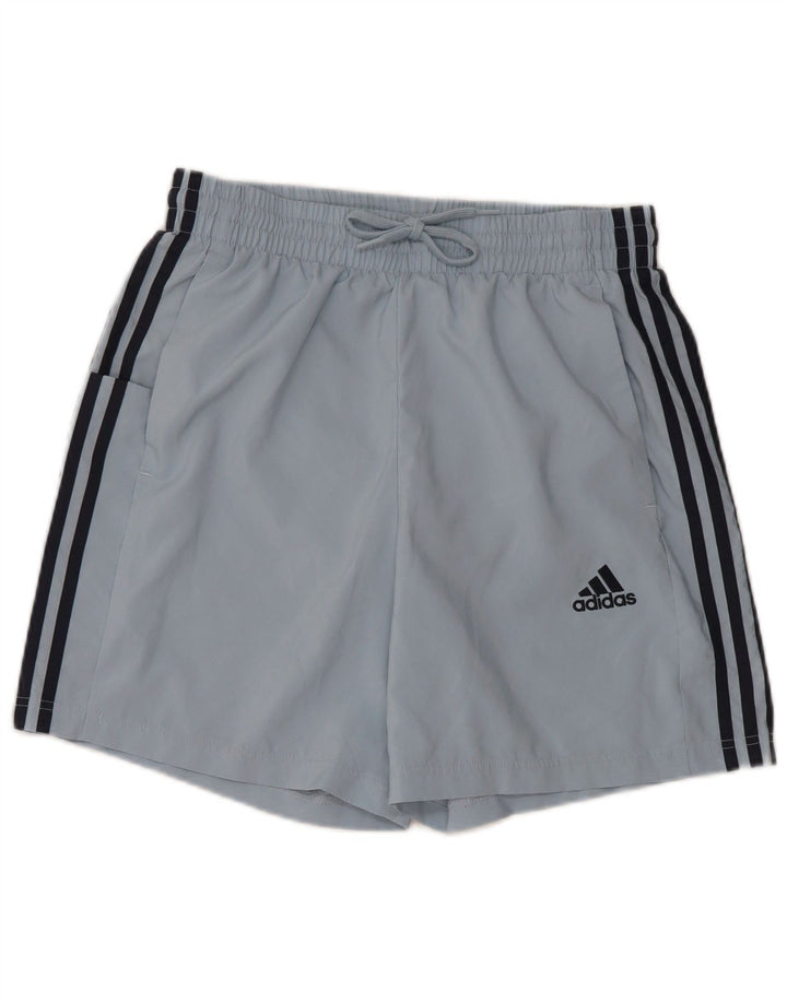 ADIDAS sportsshorts til kvinder UK 14 Medium Blue Polyester