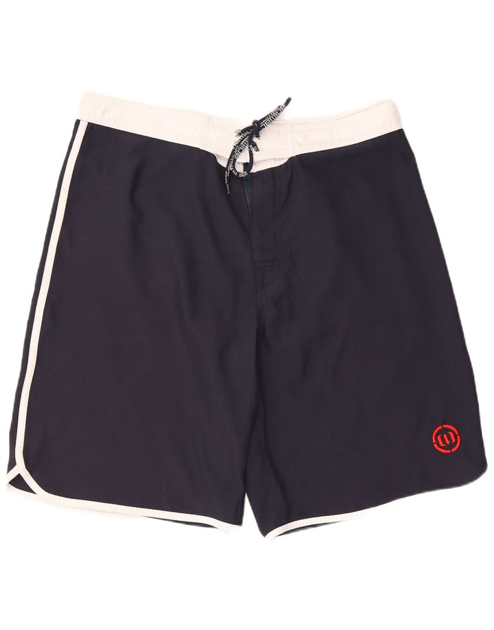 Animal Herre grafiske svømmeshorts store marineblå polyester