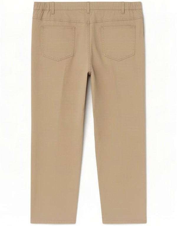 Marks & Spencer Kvinder Casual Bukser med brede ben UK 22 3XL W42 L30 Beige