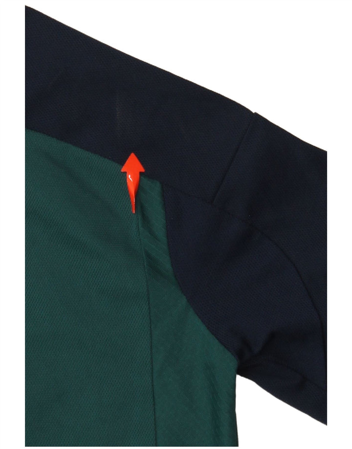 ADIDAS Boys Fly Emirates Grafisk T-Shirt Top 9-10 år Grøn Colourblock