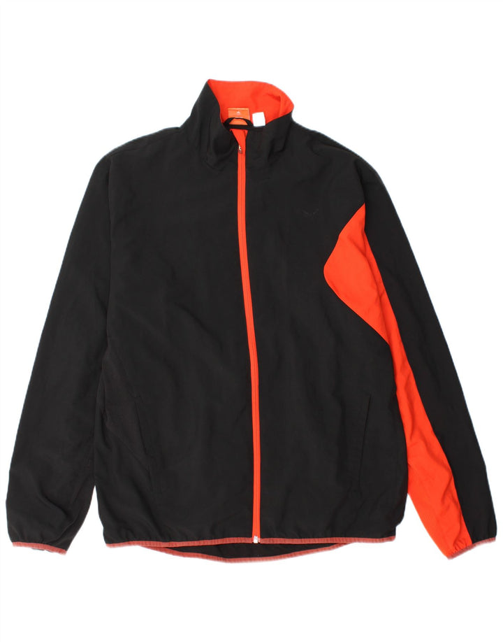 Puma Træningsdragt til mænd Top jakke UK 40 Large Black Colourblock Polyester