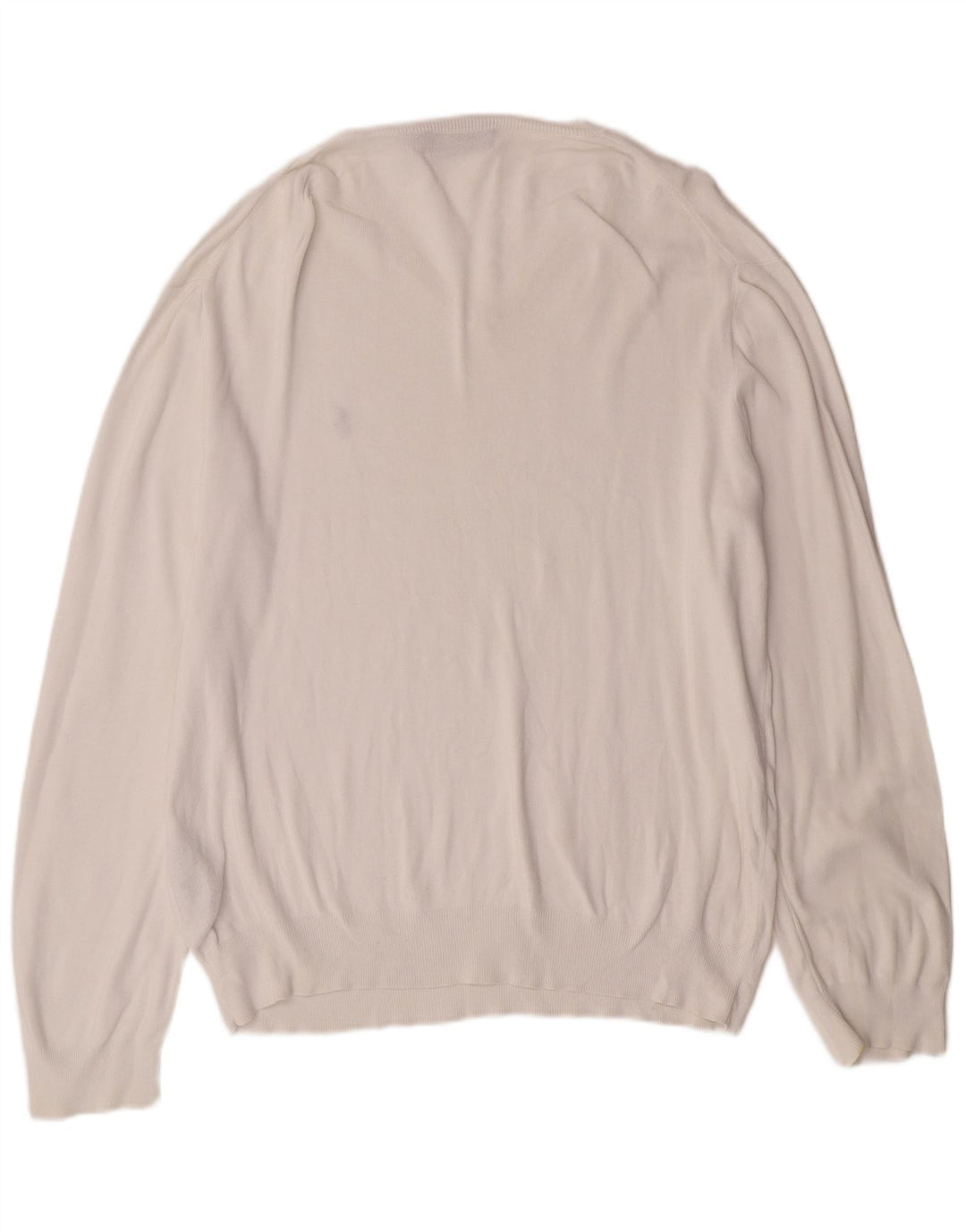 POLO RALPH LAUREN Herre V-hals sweater XL Hvid Bomuld