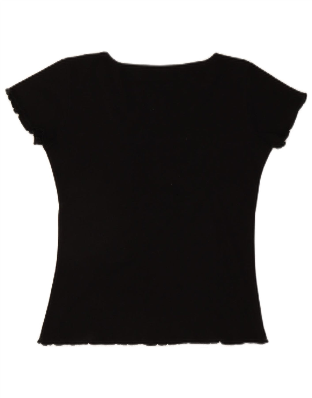 CLOCK HOUSE Dame T-Shirt Top UK 12 Medium Sort