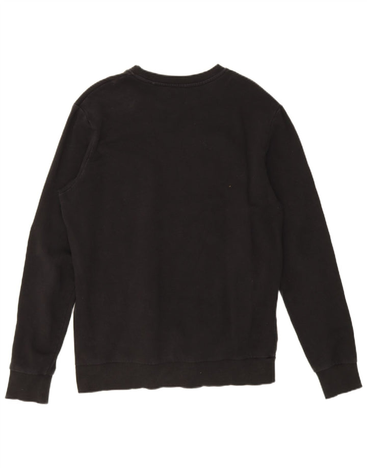 Jack & Jones grafisk sweatshirt til mænd, stor sort bomuld