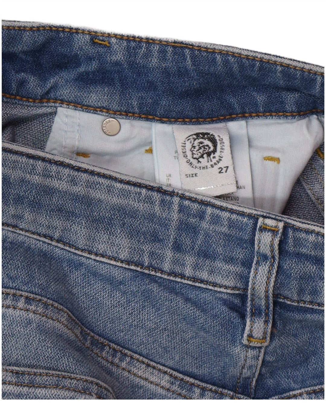 Diesel Herre Slim Jeans W27 L32 Blå Bomuld